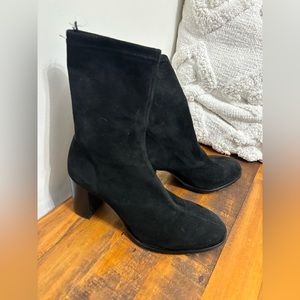 H&M real suede booties.